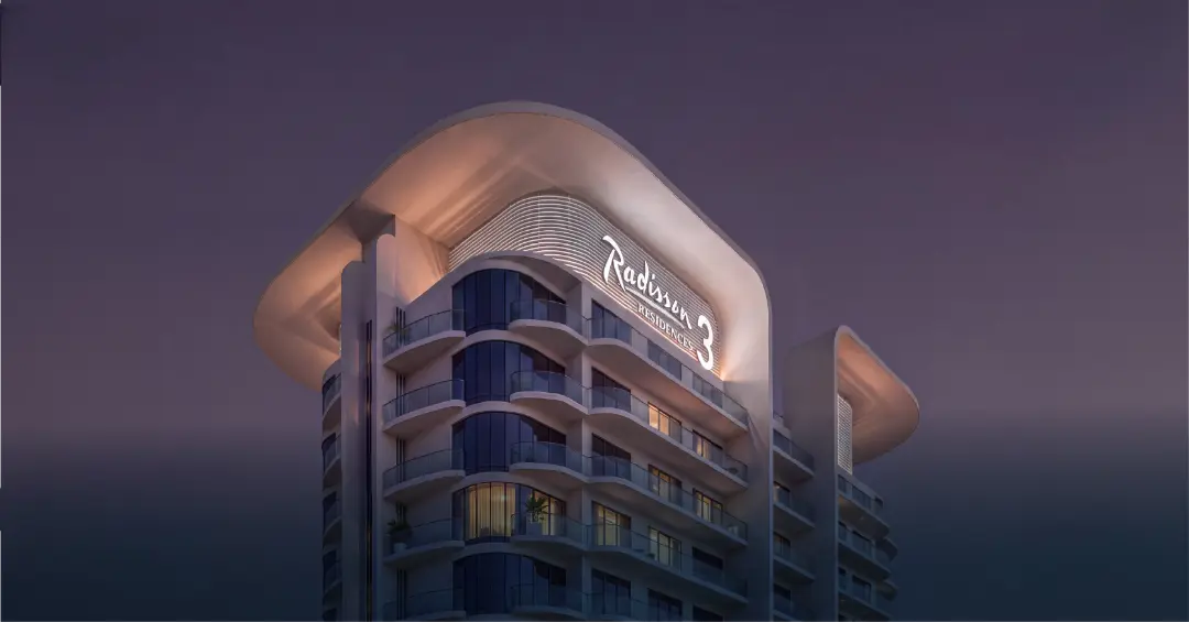 Radisson Residences 3 tower exterior in Al Reem Island featuring contemporary residential design