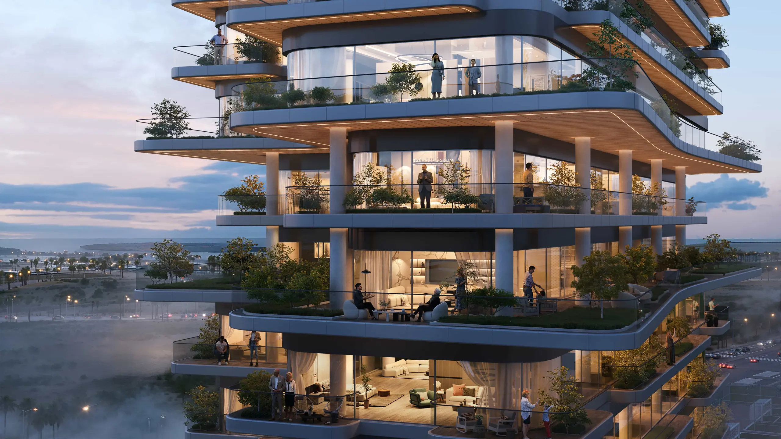 ONE Residence Al Reem Island Abu Dhabi modern apartment interior featuring elegant finishes, spacious living areas and natural lighting.